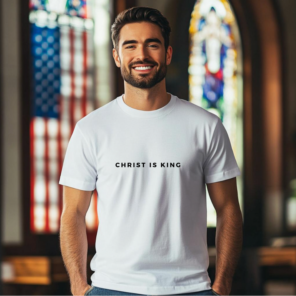 Christ is King Black Logo Unisex T-shirt