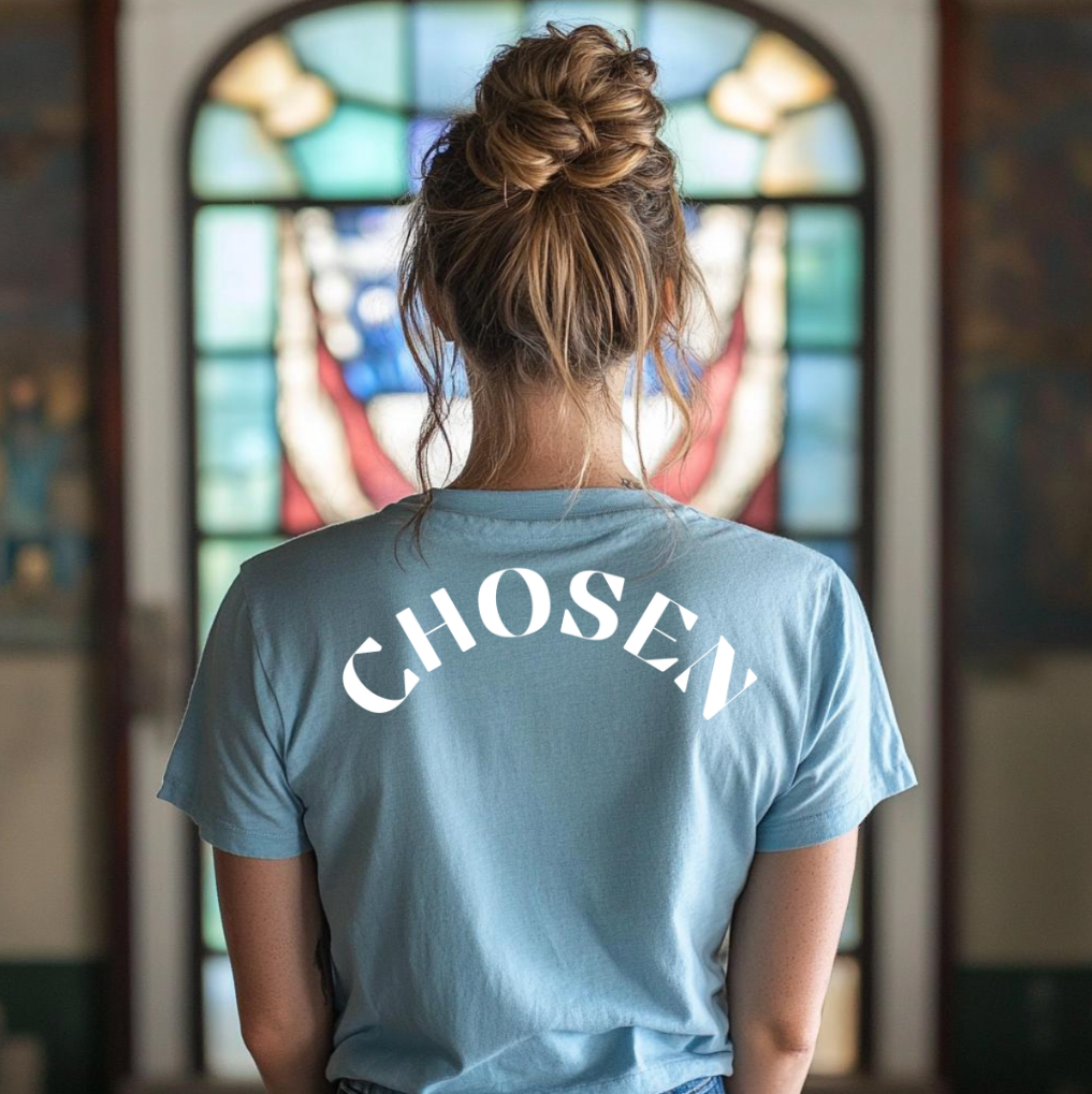 Chosen White Logo Unisex T-shirt