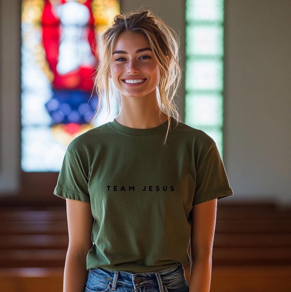 Team Jesus Black Logo Unisex T-shirt