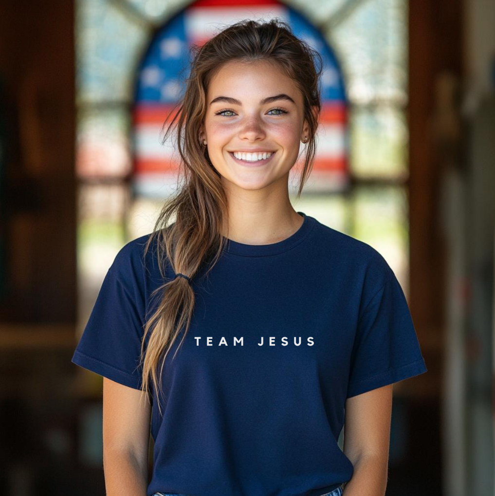 Team Jesus White Logo Unisex T-shirt