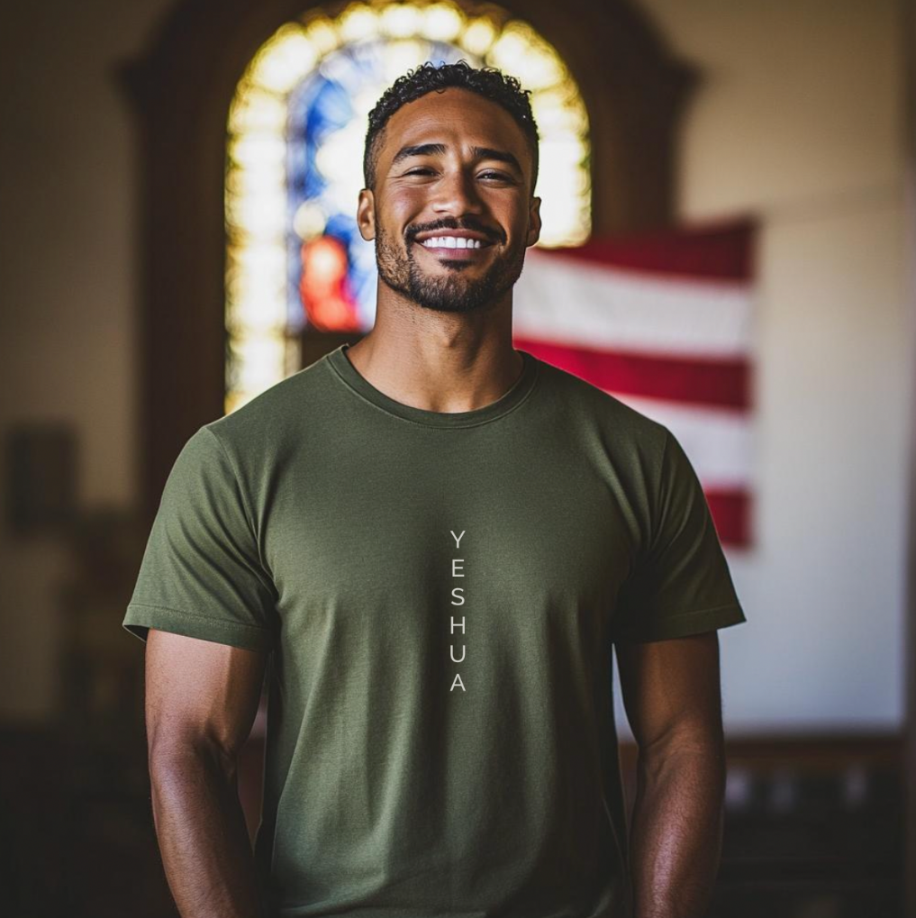 Yeshua White Logo Unisex T-shirt