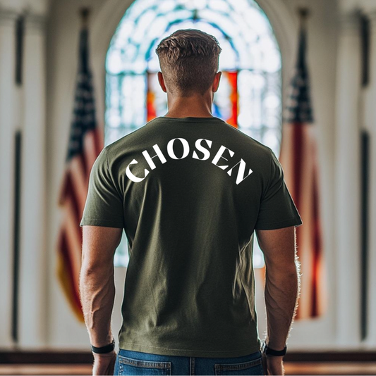 Chosen White Logo Unisex T-shirt