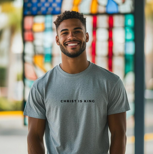Christ is King Black Logo Unisex T-shirt